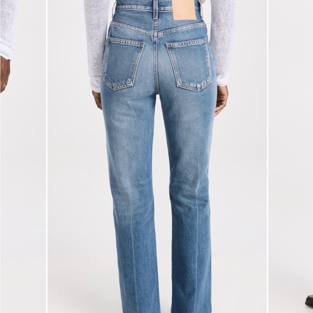 NWT B sides Los Angeles, Louis long straight Classic Blue Women's Jeans $445 MSR